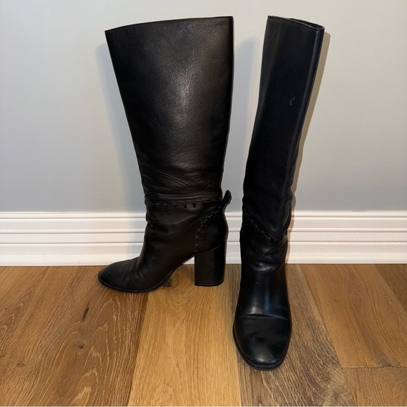 Tory Burch Contraire Knee-High Boots with Block Heel Size 9.5 - Picture 1 of 9
